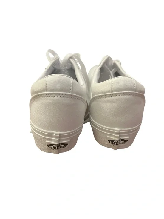 NWOB Vans Old Skool All White Low Top Sneakers - Picture 6 of 7